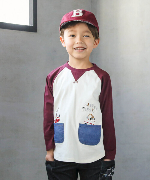 SLAP SLIP（スラップスリップ）の「アルファベットロゴワッペンキャップ(52~54cm)（キャップ・キッズ・レッド/ネイビー・M/S）」の4枚目の写真