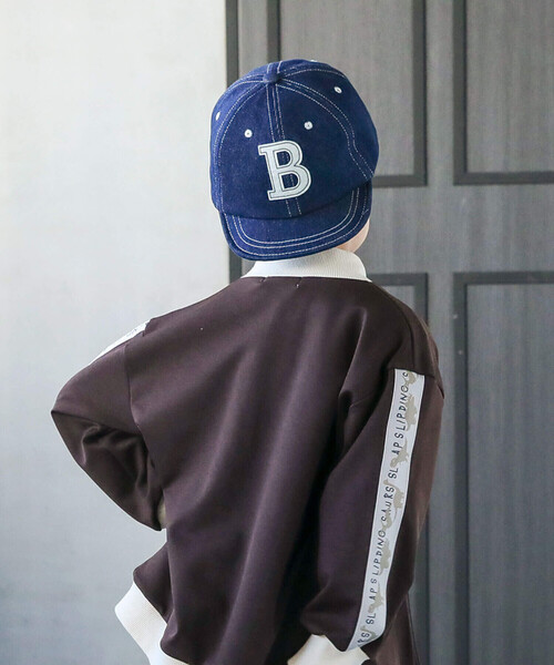 SLAP SLIP（スラップスリップ）の「アルファベットロゴワッペンキャップ(52~54cm)（キャップ・キッズ・レッド/ネイビー・M/S）」の6枚目の写真