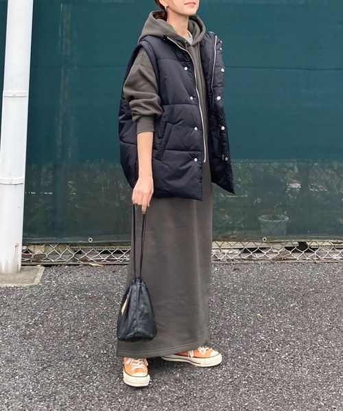 notch.(ノッチ)の「【 notch. by KR 】裏起毛フーディワンピース(ワンピース・レディース・ブラック/チャコールグレー/ライトグレー/ネイビー/ダークグレー/ダークネイビー・M/TM)」の17枚目の写真