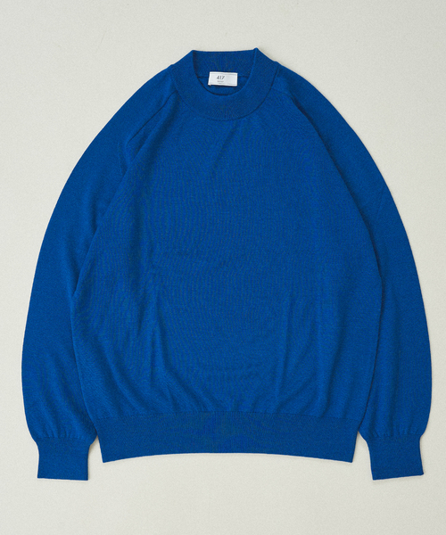 417 EDIFICE（フォーワンセブンエディフィス）の「Anti-pilling モックニット（ニット/セーター・メンズ・チャコールグレー/ライトグレー/ブラック/ベージュ/ネイビー/レッド/ブルー・SMALL/MEDIUM/LARGE）」の6枚目の写真