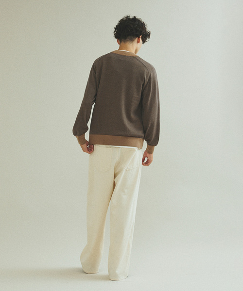 417 EDIFICE（フォーワンセブンエディフィス）の「Anti-pilling モックニット（ニット/セーター・メンズ・チャコールグレー/ライトグレー/ブラック/ベージュ/ネイビー/レッド/ブルー・SMALL/MEDIUM/LARGE）」の13枚目の写真