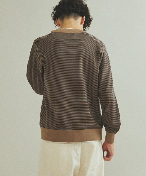 417 EDIFICE（フォーワンセブンエディフィス）の「Anti-pilling モックニット（ニット/セーター・メンズ・チャコールグレー/ライトグレー/ブラック/ベージュ/ネイビー/レッド/ブルー・SMALL/MEDIUM/LARGE）」の12枚目の写真