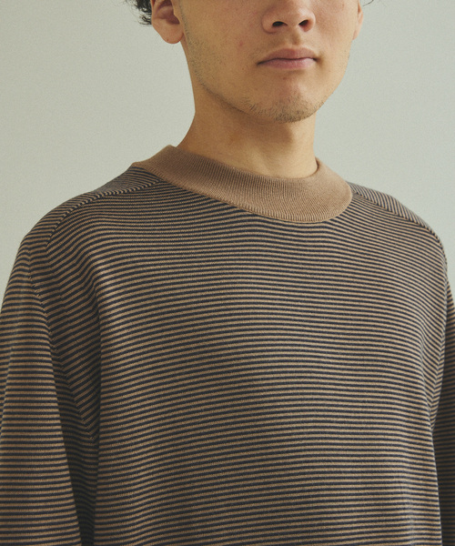 417 EDIFICE（フォーワンセブンエディフィス）の「Anti-pilling モックニット（ニット/セーター・メンズ・チャコールグレー/ライトグレー/ブラック/ベージュ/ネイビー/レッド/ブルー・SMALL/MEDIUM/LARGE）」の17枚目の写真