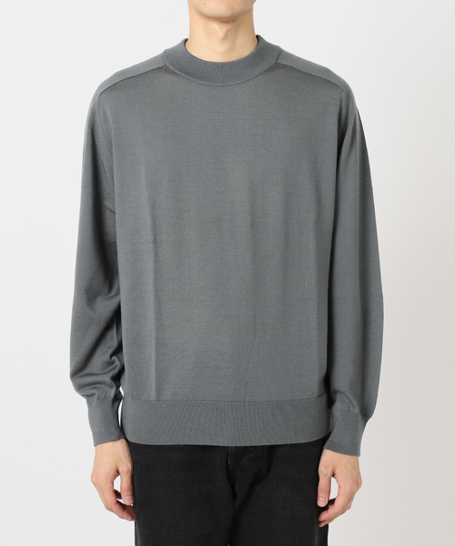 417 EDIFICE（フォーワンセブンエディフィス）の「Anti-pilling モックニット（ニット/セーター・メンズ・チャコールグレー/ライトグレー/ブラック/ベージュ/ネイビー/レッド/ブルー・SMALL/MEDIUM/LARGE）」の21枚目の写真