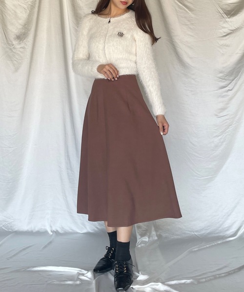 one way（ワンウェイ）の「ロングフェザーダブルファスナーニット（ニット/セーター・レディース・ピンク/ホワイト/グレー/ベージュ・FREE）」の9枚目の写真