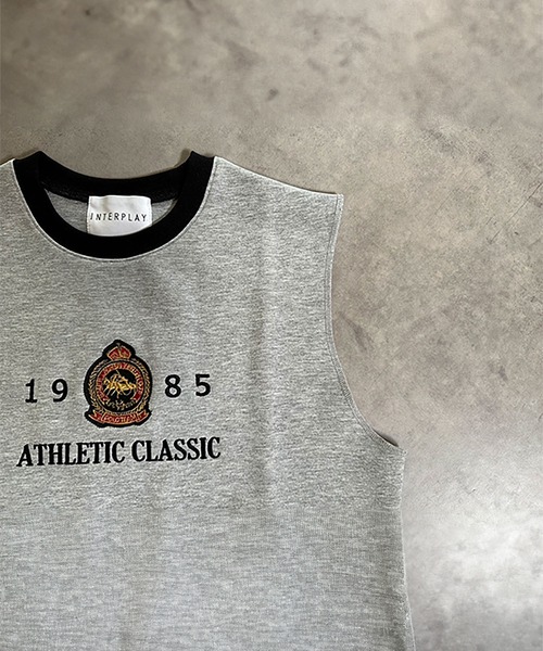 INTERPLAY（インタープレイ）の「【INTERPLAY x AYA】Vintage Embroidery French Sleeve（Tシャツ/カットソー・レディース・グレー/アッシュグレー/ブラック・FREE）」の10枚目の写真