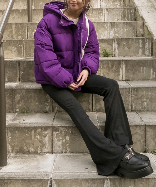 SpRay(スプレイ)の「テレコフレアパンツ(その他パンツ・レディース・ブラック・FREE)」の8枚目の写真