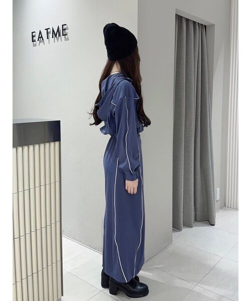 EATME（イートミー）の「トラックラインスカート（セットアップ可能）（スカート・レディース・オフホワイト/ブラック/ネイビー・FREE）」の13枚目の写真