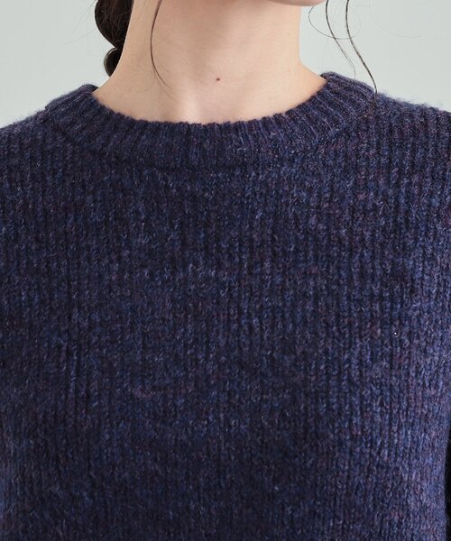 DRESKIP（ドレスキップ）の「◆【高レビュー】大人フェミニン ふわふわ畦編み ゆるニット（ニット/セーター・レディース・ライトベージュ/グリーン/パープル系/グレー・04/03/02）」の15枚目の写真