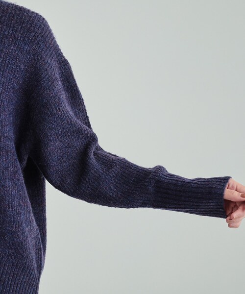 DRESKIP（ドレスキップ）の「◆【高レビュー】大人フェミニン ふわふわ畦編み ゆるニット（ニット/セーター・レディース・ライトベージュ/グリーン/パープル系/グレー・04/03/02）」の16枚目の写真