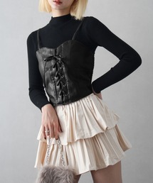 SpRay | フェイクレザーキャミセット(キャミソール)