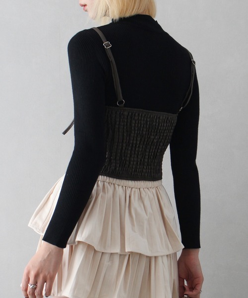 SpRay（スプレイ）の「フェイクレザーキャミセット（キャミソール・レディース・ブラウン/ブラック・FREE）」の21枚目の写真