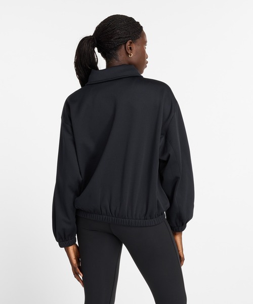 New Balance レディースジャケット ブラック NEW BALANCE（ニューバランス）の「Seasonal ポリフリースフルジップ