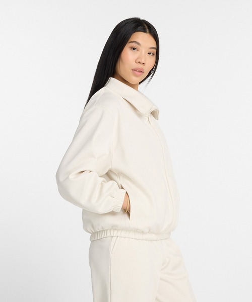 NEW BALANCE(ニューバランス)の「Seasonal ポリフリースフルジップジャケット(ナイロンジャケット・レディース・アイボリー/ブラック・SMALL/MEDIUM/LARGE/X-LARGE)」の12枚目の写真