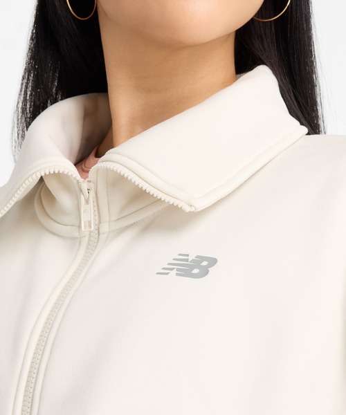 NEW BALANCE(ニューバランス)の「Seasonal ポリフリースフルジップジャケット(ナイロンジャケット・レディース・アイボリー/ブラック・SMALL/MEDIUM/LARGE/X-LARGE)」の14枚目の写真