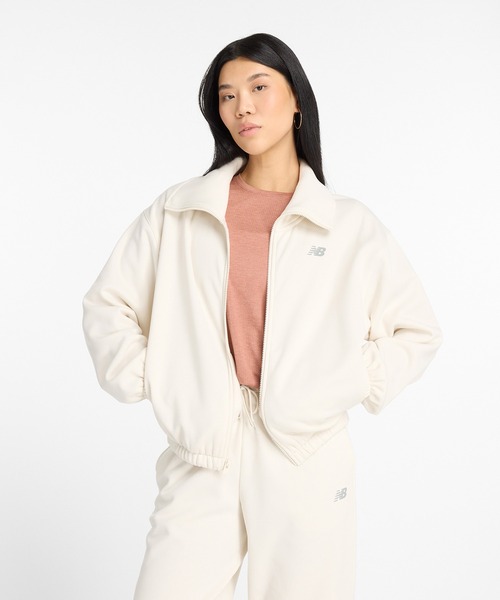 NEW BALANCE(ニューバランス)の「Seasonal ポリフリースフルジップジャケット(ナイロンジャケット・レディース・アイボリー/ブラック・SMALL/MEDIUM/LARGE/X-LARGE)」の10枚目の写真