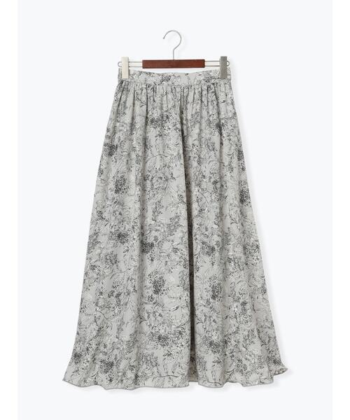 Te chichi TERRASSE（テチチテラス）の「テグス入りギャザースカート（スカート・レディース・モカ/ブラック/グレー・F）」の19枚目の写真