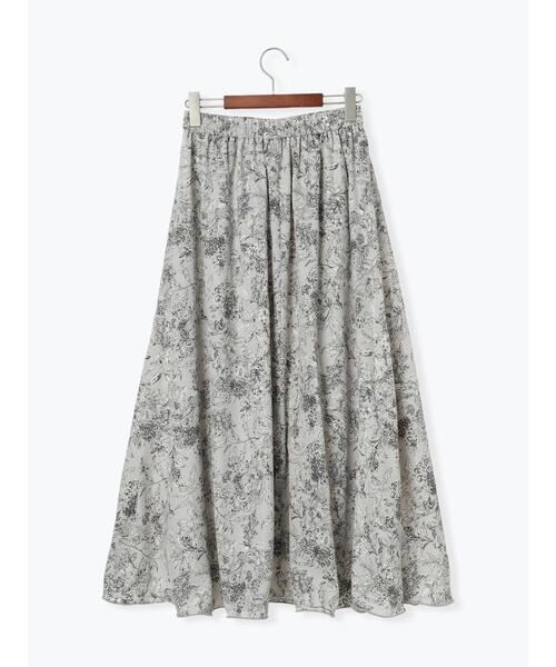 Te chichi TERRASSE（テチチテラス）の「テグス入りギャザースカート（スカート・レディース・モカ/ブラック/グレー・F）」の20枚目の写真