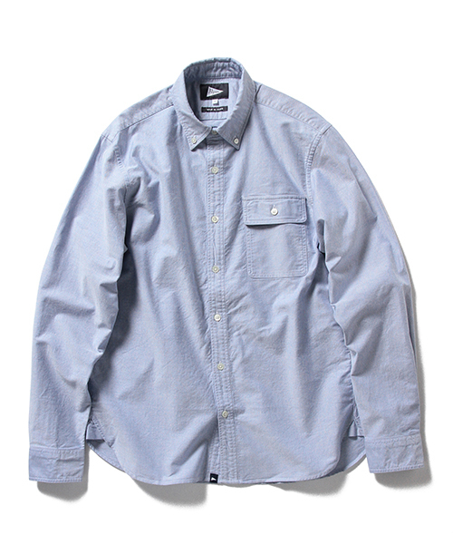 Pilgrim Surf Supply（ピルグリムサーフサプライ）の「Pilgrim Surf+Supply / BUBBIE BUTTON DOWN - Oxford（シャツ/ブラウス・メンズ・ホワイト/ブルー・SMALL/X-SMALL/MEDIUM/LARGE）」の2枚目の写真