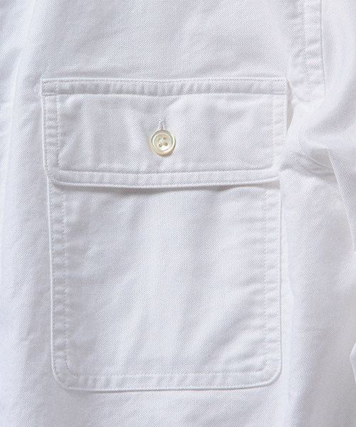 Pilgrim Surf Supply（ピルグリムサーフサプライ）の「Pilgrim Surf+Supply / BUBBIE BUTTON DOWN - Oxford（シャツ/ブラウス・メンズ・ホワイト/ブルー・SMALL/X-SMALL/MEDIUM/LARGE）」の5枚目の写真