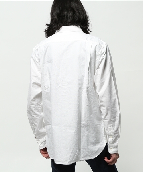 Pilgrim Surf Supply（ピルグリムサーフサプライ）の「Pilgrim Surf+Supply / BUBBIE BUTTON DOWN - Oxford（シャツ/ブラウス・メンズ・ホワイト/ブルー・SMALL/X-SMALL/MEDIUM/LARGE）」の12枚目の写真