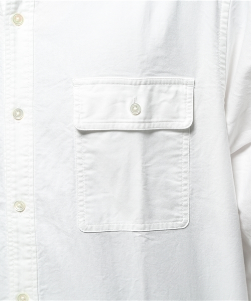 Pilgrim Surf Supply（ピルグリムサーフサプライ）の「Pilgrim Surf+Supply / BUBBIE BUTTON DOWN - Oxford（シャツ/ブラウス・メンズ・ホワイト/ブルー・SMALL/X-SMALL/MEDIUM/LARGE）」の16枚目の写真