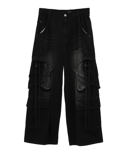 Candy Stripperデニムパンツ　サルエルパンツ セール】2WAY CARGO DENIM パンツ（デニムパンツ）｜Candy
