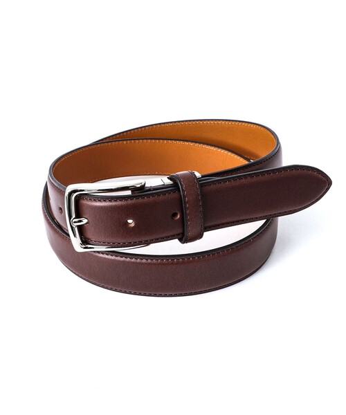 NOLLEY’S(ノーリーズ)の「アメリカンスムースドレスフリーカットベルト30(ベルト・メンズ・ブラック/ネイビー/ブラウン・FREE)」の1枚目の写真