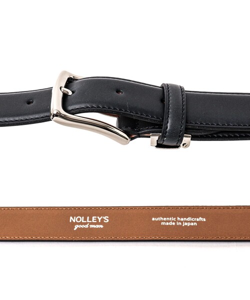 NOLLEY’S(ノーリーズ)の「アメリカンスムースドレスフリーカットベルト30(ベルト・メンズ・ブラック/ネイビー/ブラウン・FREE)」の9枚目の写真