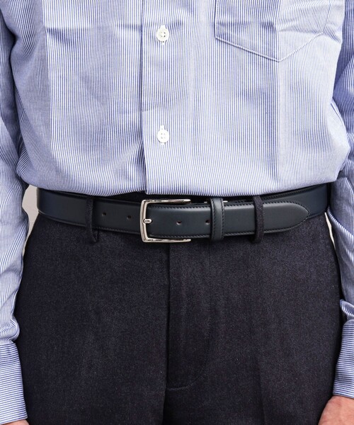 NOLLEY’S(ノーリーズ)の「アメリカンスムースドレスフリーカットベルト30(ベルト・メンズ・ブラック/ネイビー/ブラウン・FREE)」の13枚目の写真