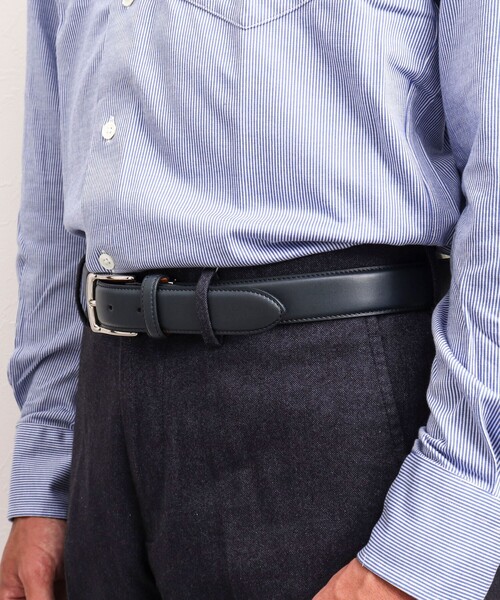 NOLLEY’S(ノーリーズ)の「アメリカンスムースドレスフリーカットベルト30(ベルト・メンズ・ブラック/ネイビー/ブラウン・FREE)」の14枚目の写真