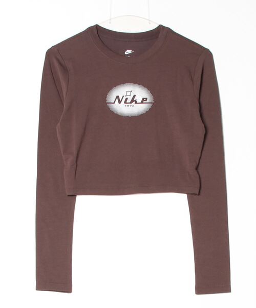 ナイキ NIKE ナイキ NSW OPP1 KNT L/S クロップ トップ（Tシャツ/カットソー）｜NIKE（ナイキ）