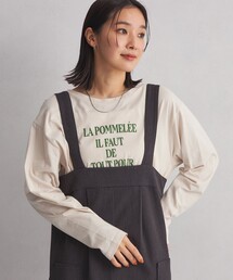 green label relaxing | ＜at ease＞タイポグラフィック ロングスリーブ カットソー(Tシャツ/カットソー)
