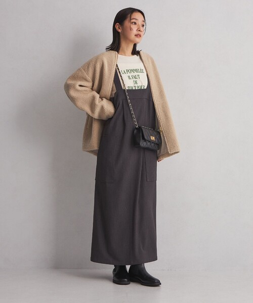 green label relaxing(グリーンレーベルリラクシング)の「<at ease>タイポグラフィック ロングスリーブ カットソー(Tシャツ/カットソー・レディース・ベージュ/ブラウン/ホワイト・FREE)」の12枚目の写真