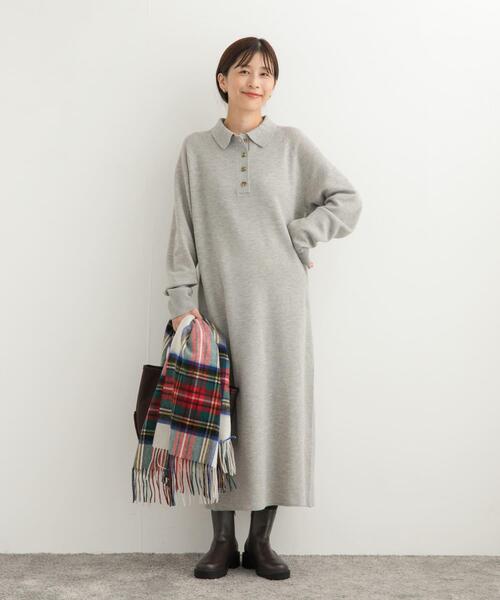 【セール】衿付きニットワンピース（ワンピース）｜URBAN RESEARCH DOORS（アーバンリサーチドアーズ）