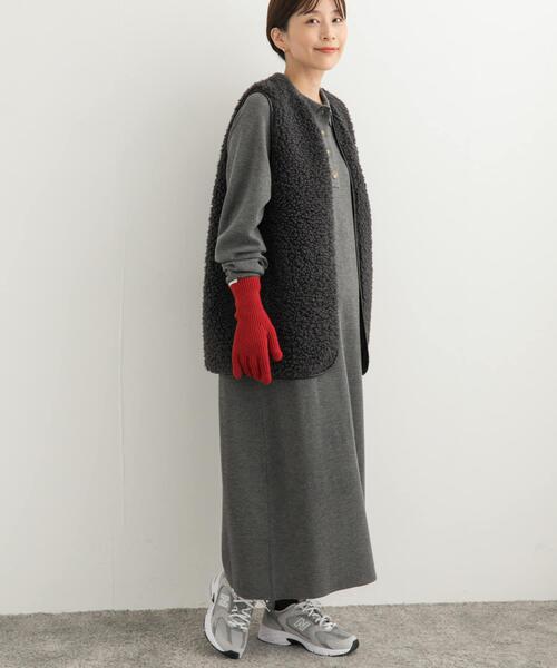 【セール】衿付きニットワンピース（ワンピース）｜URBAN RESEARCH DOORS（アーバンリサーチドアーズ）