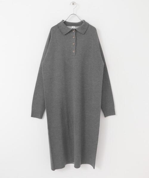 【セール】衿付きニットワンピース（ワンピース）｜URBAN RESEARCH DOORS（アーバンリサーチドアーズ）
