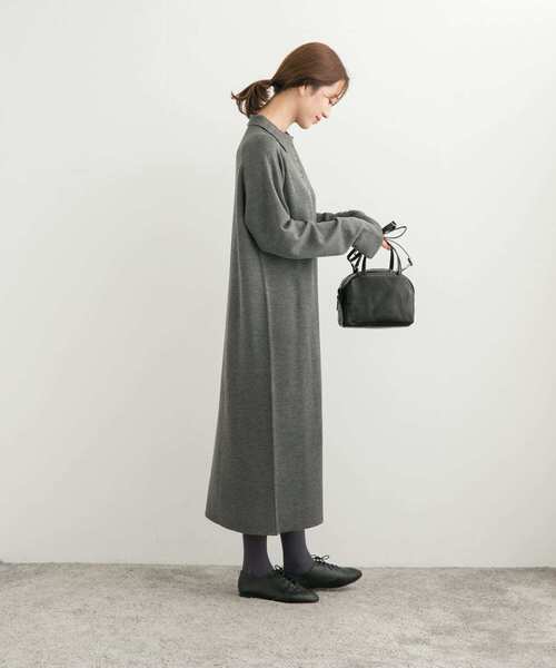 【セール】衿付きニットワンピース（ワンピース）｜URBAN RESEARCH DOORS（アーバンリサーチドアーズ）