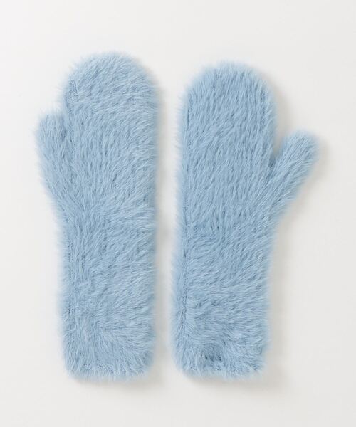 RUBY AND YOU（ルビーアンドユー）の「［select］シャギーニットミトン（手袋・レディース・グリーン/ブルー/パープル/イエロー・FREE）」の8枚目の写真