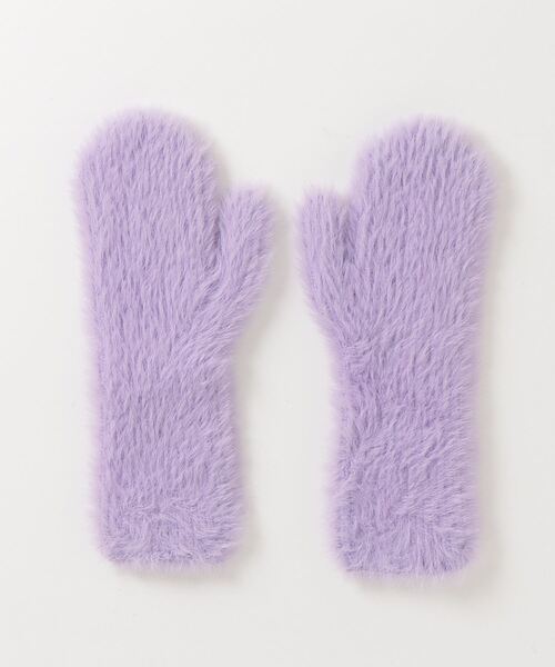 RUBY AND YOU（ルビーアンドユー）の「［select］シャギーニットミトン（手袋・レディース・グリーン/ブルー/パープル/イエロー・FREE）」の14枚目の写真