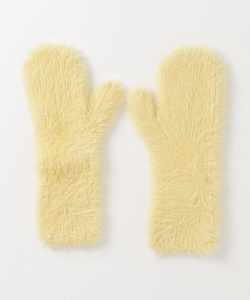 RUBY AND YOU（ルビーアンドユー）の「［select］シャギーニットミトン（手袋・レディース・グリーン/ブルー/パープル/イエロー・FREE）」の5枚目の写真