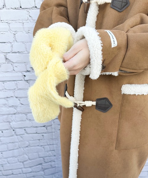 RUBY AND YOU（ルビーアンドユー）の「［select］シャギーニットミトン（手袋・レディース・グリーン/ブルー/パープル/イエロー・FREE）」の15枚目の写真