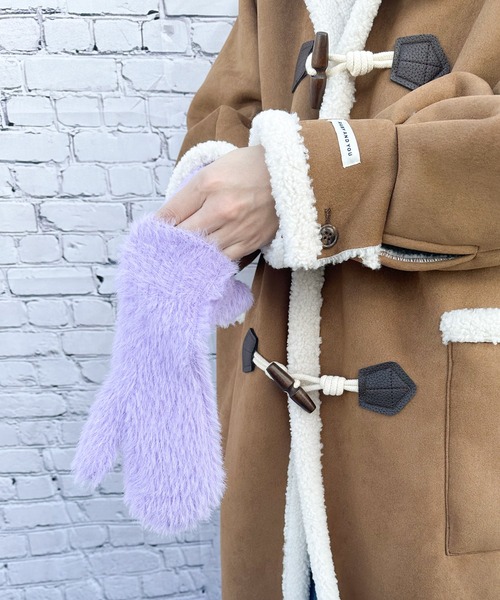 RUBY AND YOU（ルビーアンドユー）の「［select］シャギーニットミトン（手袋・レディース・グリーン/ブルー/パープル/イエロー・FREE）」の19枚目の写真