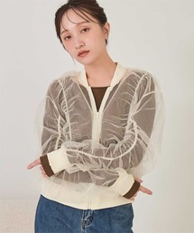 miette（ミエット）の「ギャザーボリュームシアーブルゾン（ブルゾン）」