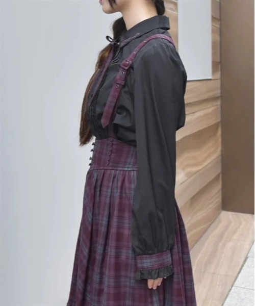 axes femme（アクシーズファム）の「リボンブローチ付き刺繍襟ブラウス（シャツ/ブラウス・レディース・ブラック/ベージュ/キナリ・FREE）」の4枚目の写真