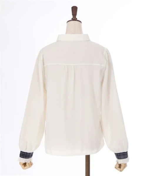 axes femme（アクシーズファム）の「リボンブローチ付き刺繍襟ブラウス（シャツ/ブラウス・レディース・ブラック/ベージュ/キナリ・FREE）」の20枚目の写真