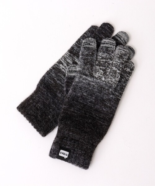 EVOLG（エヴォログ）の「【EVOLG/エヴォログ】LET2804 PLANET ニットグローブ（手袋・メンズ・ベージュ系その他/ブラック系その他/オレンジ系その他/グリーン系その他・FREE）」の2枚目の写真