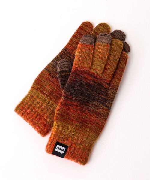 EVOLG（エヴォログ）の「【EVOLG/エヴォログ】LET2804 PLANET ニットグローブ（手袋・メンズ・ベージュ系その他/ブラック系その他/オレンジ系その他/グリーン系その他・FREE）」の4枚目の写真