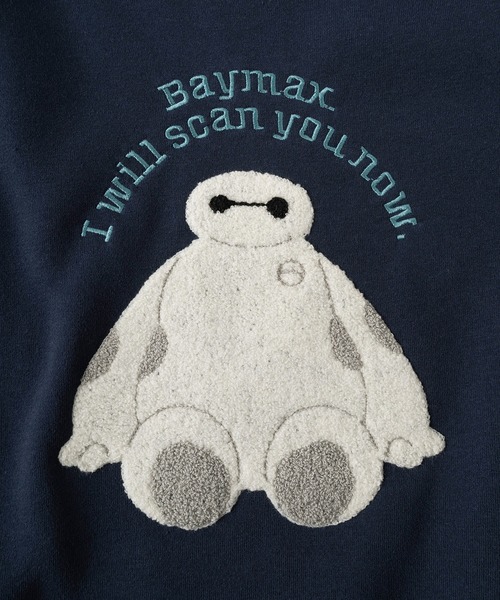 Disney(ディズニー)の「【Disney/ディズニー】アートワークデザイン キャラクターサガラ刺繍 裏起毛 クルーネックスウェット/トレーナー/ビッグシルエット(スウェット・レディース・ネイビー/ベージュ/ライトグレー/グリーン・M/L)」の8枚目の写真