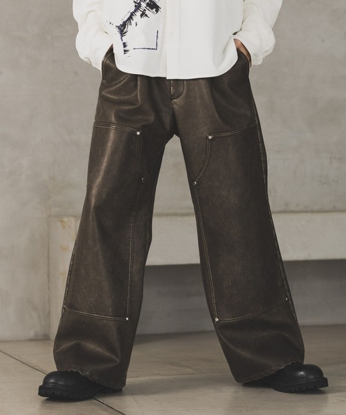 HARE(ハレ)の「【SET UP対応】レザーダブルニーパンツ(HARE)(その他パンツ・メンズ・ブラック系その他/ブラウン系その他・SMALL/MEDIUM)」の11枚目の写真